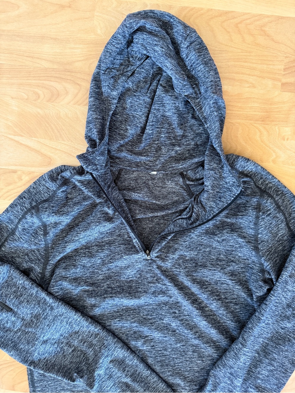 lululemon athletica Men's Heathered Dark Gray Hooded Pullover